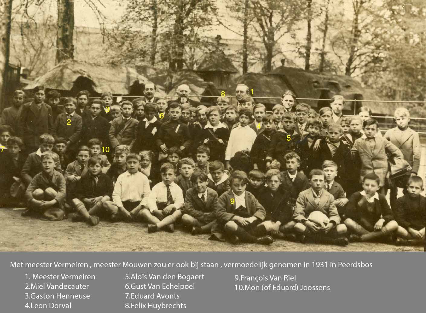1931 schoolklassen in Peerdsbos